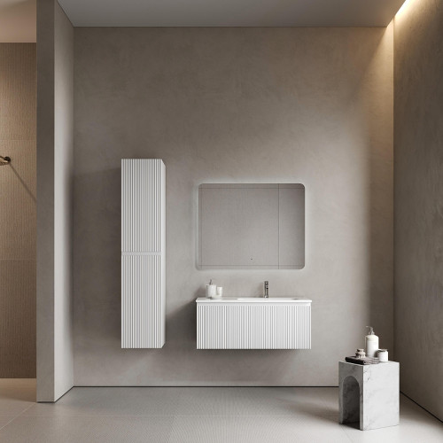 Тумба под раковину Sancos Snob R 1.0 100 R SNR1.0100RW подвесная цвет Bianco