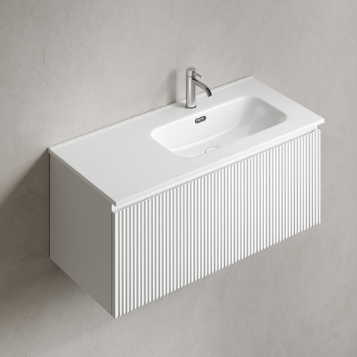 Тумба под раковину Sancos Snob R 1.0 100 R SNR1.0100RW подвесная цвет Bianco