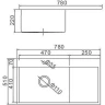 Кухонная мойка Aflorn Premium 78 AF97851F-L Графит