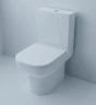 Унитаз компакт Azario Alba AZ-8323 Белый с бачком и сиденьем Микролифт
