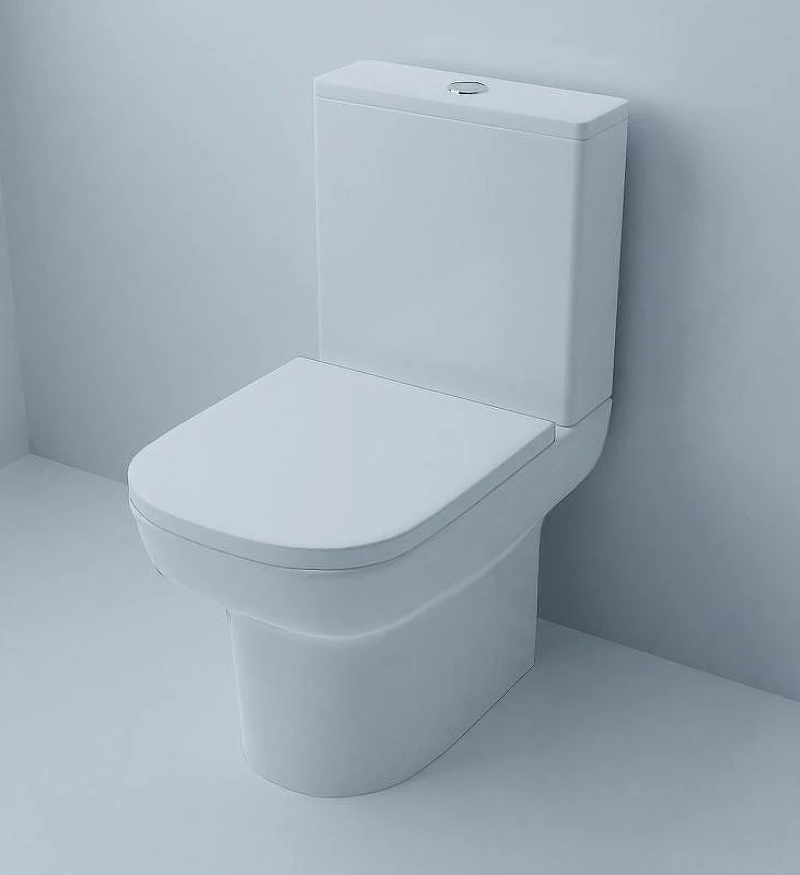 Унитаз компакт Azario Alba AZ-8323 Белый с бачком и сиденьем Микролифт