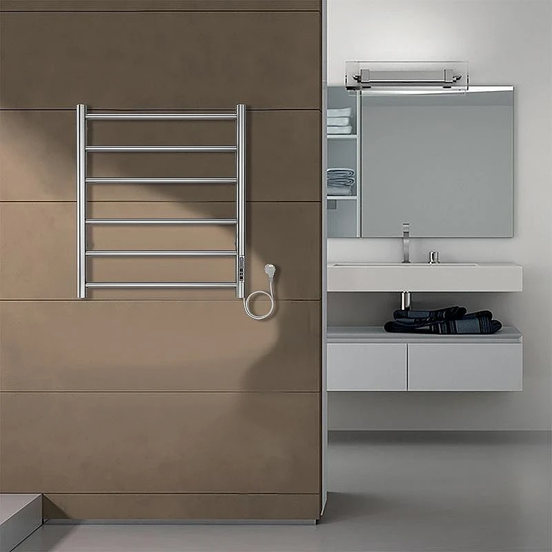 Электрический полотенцесушитель Azario Parma 500x600 П6 AZ10856 диммер справа Хром