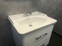 Тумба с раковиной Comforty Неаполь 65 00004148729 подвесная Белый глянец МДФ / ЛДСП