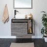 Тумба под раковину Aquanet Nova Lite Loft 75L 261654 подвесная Дуб рошелье МДФ / ЛДСП