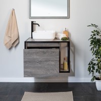Тумба под раковину Aquanet Nova Lite Loft 75L 261654 подвесная Дуб рошелье МДФ / ЛДСП