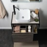 Тумба под раковину Aquanet Nova Lite Loft 75L 261654 подвесная Дуб рошелье МДФ / ЛДСП