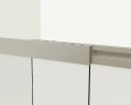 Шторка на ванну Vincea VSB 100х145 VSB-1E100CGB профиль Черный матовый стекло тонированное