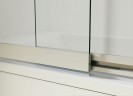 Шторка на ванну Vincea VSB 100х145 VSB-1E100CGB профиль Черный матовый стекло тонированное