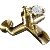 Смеситель для ванны Boheme Vogue Crystal 203-CRST Бронза латунь на стену
