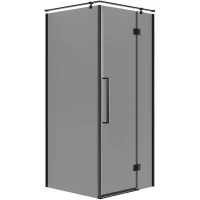 Душевой уголок Niagara Nova 100х100 NG-2832-34BLACK профиль Черный матовый стекло тонированное
