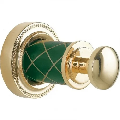 Крючок Boheme Murano 10906-GR-G Золото Бирюзовый