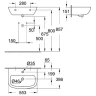 Раковина Grohe Bau Ceramic 55 39440000 Альпин-белый фаянс подвесная