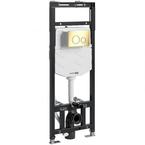 Инсталляция WasserKRAFT Alme 15TLT.010.ME.PG02 для унитаза с клавишей смыва Золото