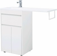 Тумба с раковиной Aquanet Токио 110 L 239204 Белая МДФ / ЛДСП