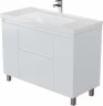 Тумба с раковиной Aquanet Nova Lite 2.0 110 377647 цвет Белый глянец