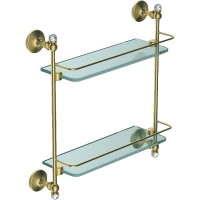 Стеклянная полка Art&amp;Max Antic Crystal AM-E-2682BSJ-Do Золото