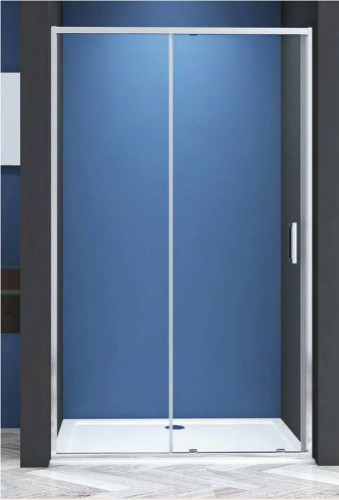 Душевая дверь CeramaLux 140 CL907-140 профиль цвет Хром стекло прозрачное