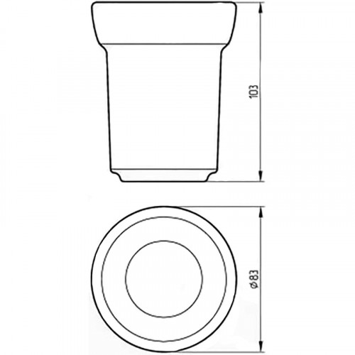 Стакан для зубных щеток Migliore Fortuna 27671 Белый