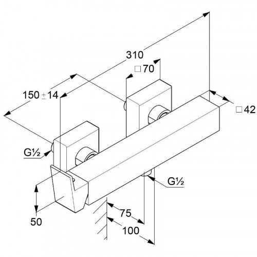 Смеситель для душа Kludi Decus 54831N075 Золото брашированное