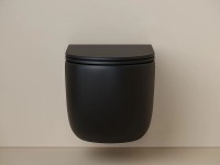 Унитаз Ceramicanova UP Rimless CN4007MB подвесной Черный матовый с сиденьем Микролифт фарфор подвесной