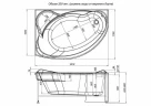 Акриловая ванна Aquanet Jamaica 160x100 R 205503 без гидромассажа