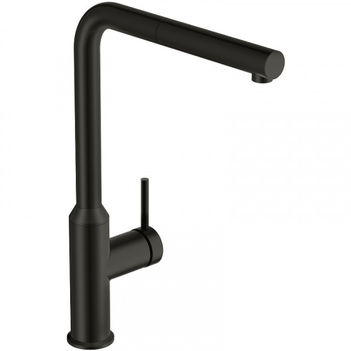 Смеситель для кухни Cersanit Flavis 68247 Черный матовый
