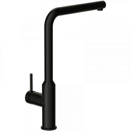 Смеситель для кухни Cersanit Flavis 68247 Черный матовый