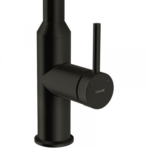 Смеситель для кухни Cersanit Flavis 68247 Черный матовый