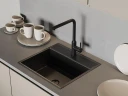 Смеситель для кухни Cersanit Flavis 68247 Черный матовый