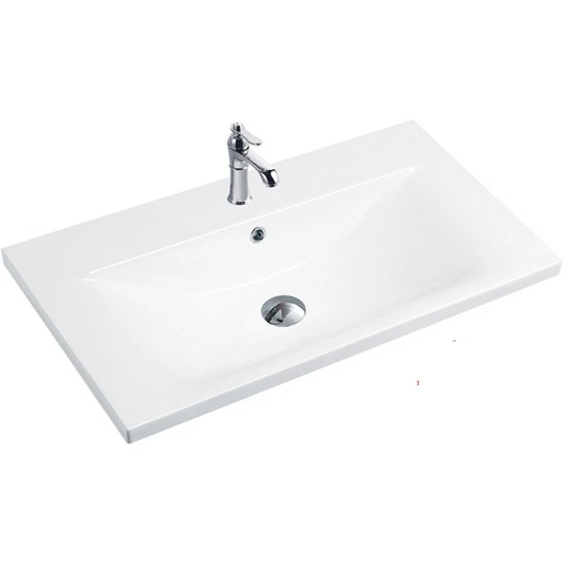 Раковина Royce Abby 80 RCW-140380WH Белая фаянс полувстраиваемая