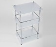 Стеклянная полка WasserKRAFT K-4033 Хром
