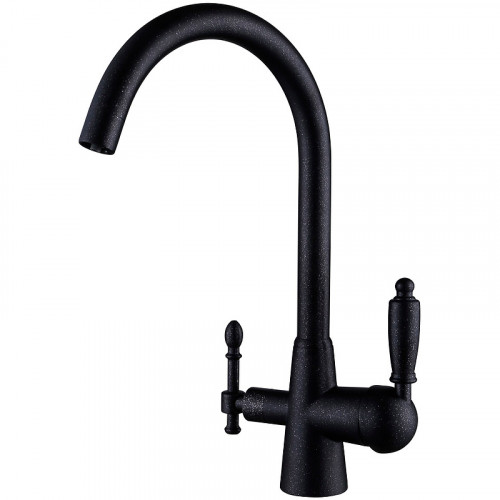 Смеситель для кухни Kaiser Vincent 31744-2 Черный мрамор латунь