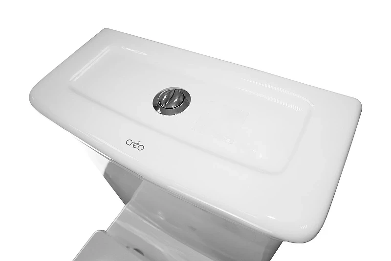 Унитаз компакт Creo Ceramique Orleans OR1002+OR1003+OR1001 цвет Белый с бачком и сиденьем Микролифт