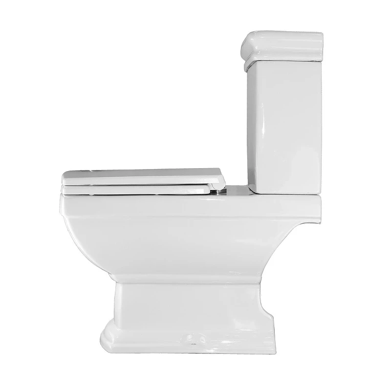 Унитаз компакт Creo Ceramique Orleans OR1002+OR1003+OR1001 цвет Белый с бачком и сиденьем Микролифт