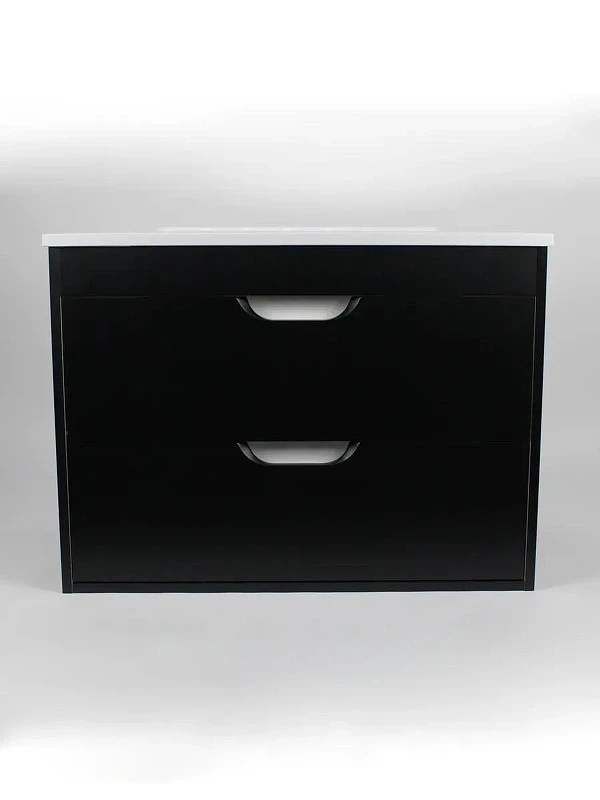 Тумба под раковину Uperwood Modul 80 2930205153 подвесная цвет Черный матовый