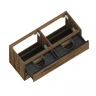 Тумба под раковину ЗОВ Парма 120 P120AT подвесная цвет Древесина Аттик