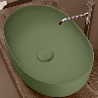Раковина-чаша Kerasan Nolita 60 534311 Verde фарфор накладная
