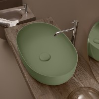 Раковина-чаша Kerasan Nolita 60 534311 Verde фарфор накладная