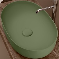 Раковина-чаша Kerasan Nolita 60 534311 Verde фарфор накладная