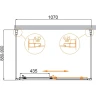 Душевой уголок Cezares Molveno 110x90 MOLVENO-AH-12-110/90-C-Cr-IV профиль Хром стекло прозрачное