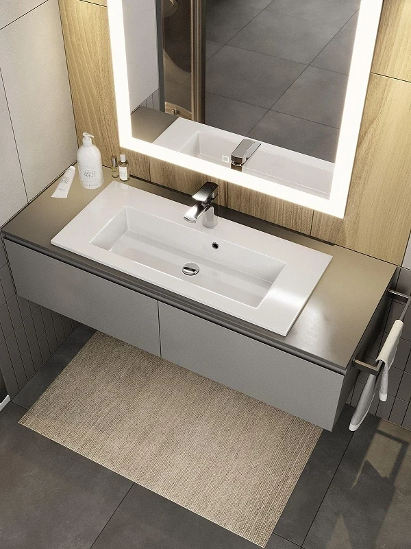Раковина Uperwood Aurora 80 RAurora80wg цвет Белый глянцевый