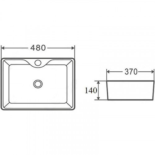 Раковина Runo Lavello 48 00-00001449 Белая