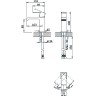 Смеситель для раковины Cezares Porta-LS1-BIO Белый матовый латунь