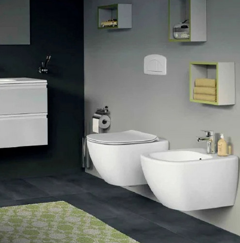 Унитаз Ideal Standard Tesi AquaBlade T007901 подвесной без сиденья фарфор подвесной