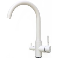 Смеситель для кухни Viko V-5144 Белый латунь