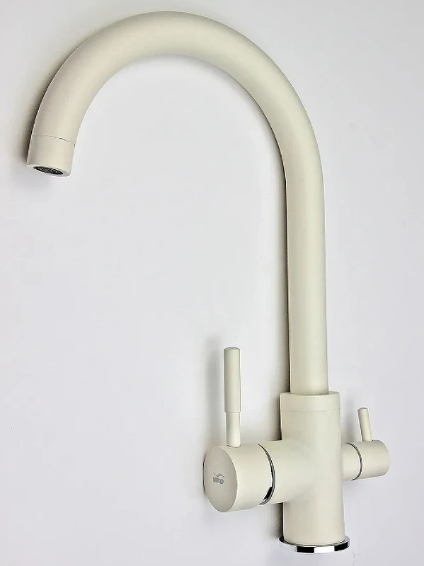 Смеситель для кухни Viko V-5144 Белый латунь