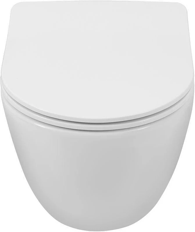 Унитаз Aquanet Cetus 3.0 Tornado 348005 подвесной цвет Белый с сиденьем Микролифт