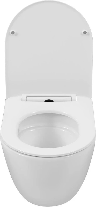 Унитаз Aquanet Cetus 3.0 Tornado 348005 подвесной цвет Белый с сиденьем Микролифт