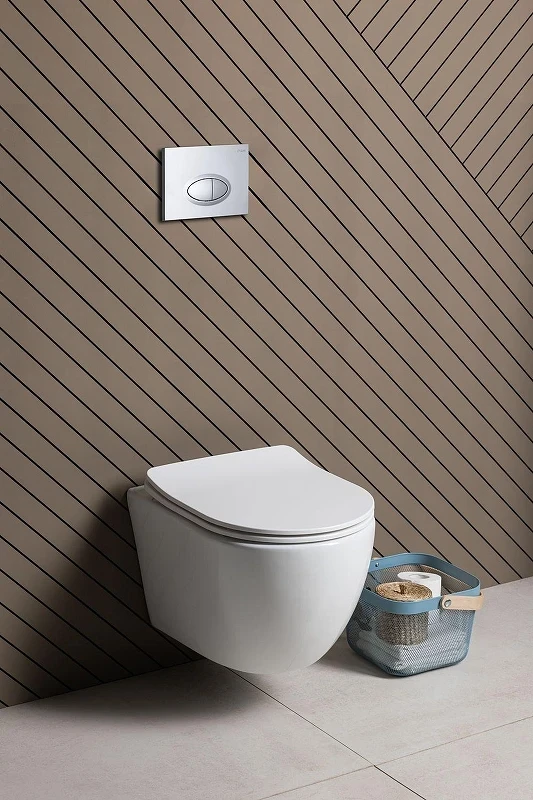Унитаз Aquanet Cetus 3.0 Tornado 348005 подвесной цвет Белый с сиденьем Микролифт