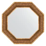 Зеркало Evoform Octagon 74х74 BY 7379 в багетной раме - Вензель бронзовый 101